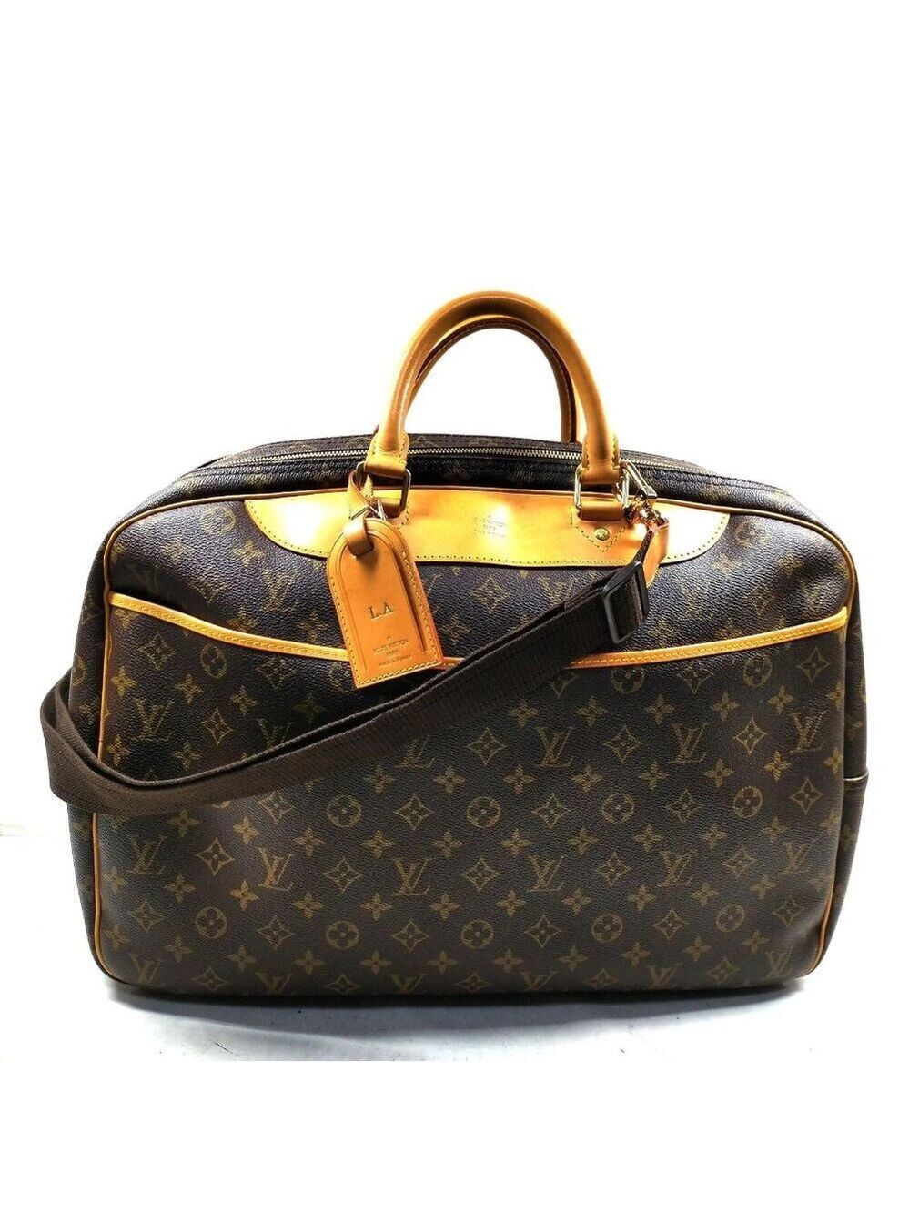 Louis Vuitton LV Travel Bag Alize 24H brown Monogram 696-070525